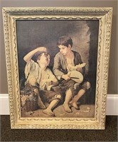 "Boys With Grapes" Painting