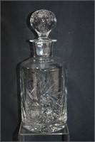 Pinwheel Crystal Liquor Decanter