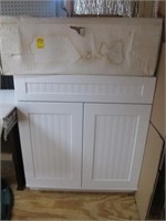 PORC SINK 31 X 22   WITH WHITE VANITY  NEW ITEMS