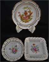 7 VINTAGE DECORATIVE CHINA PLATES*WALES*JAPAN