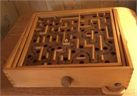 Wood Marble Table Top Game Piece