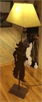 Team Roper Cowboy Metalcrafted Floor Lamp 6'