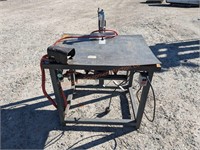 Angled Drill Table w/ Pneumatic Clamp