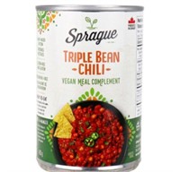 6-Pk Sprague Triple Bean Chili, 425g