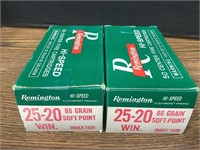 REMINGTON 25-20 WIN CENTER FIRE CARTRIDGES