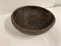 Wood bowl. 12” across. Early 1900’s