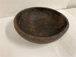 Wood bowl. 12” across. Early 1900’s