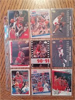 Micheal Jordan Basketball Card Lot (x9 cards)