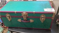 30 x 16 x 12“ green and purple chest,