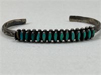 Stamped Native American cuff bracelet