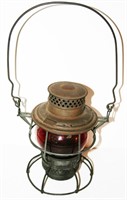 PRR Adams & Westlake Co Lantern w/ Red Globe