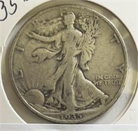 1935D Walking Liberty Half Dollar