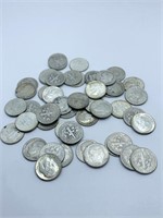 (50) ROOSEVELT SILVER DIMES ASSORTED DATES