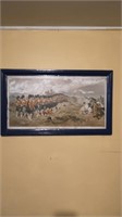 The Thin Red Line. Antique framed picture.
30.5"