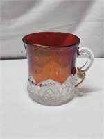 Vintage Red & White Glass