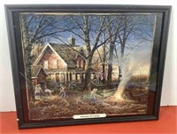 * Terry Redlin Autum Evening  Framed print under