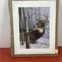 Don Kloetzke Deer snow buck print No frame