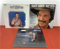 (3) New sealed Lp's Jim Reeves, Marty Robbins &