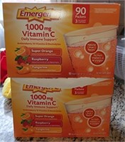 Two Boxes of Emergen-C 1,000 MG Vitamin C