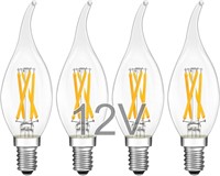 12V E12 LED Light Bulbs - Soft Warm 2700K 4W