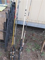 6pc Fishing Rods & 2pc Rod & Reel Combos