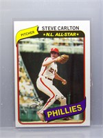 Steve Carlton 1980 Topps Burger King