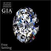 3.52ct,Color D/VVS2,Oval cut GIA Diamond