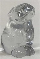 BACCARAT CRYSTAL RABBIT 3" Paperweight Figurine