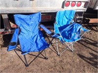 (2) Folding Camp Chairs w/ Cases