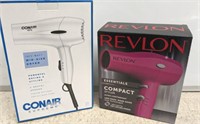 CONAIR AND REVLON HAIR DRYERS