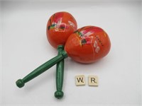 PAIR OF MARACAS FROM MEXICO