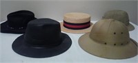 Lot of (5) Vintage Collectible Men's Hats U15E