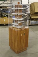 Display Cabinet, Approx 18"x18"x5ft