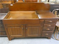 Large Dry sink with Copper Lining