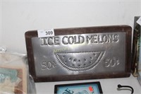 ICE COLD MELONS SIGN