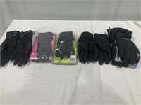 Winter gloves, women’s Med, LG, 5 pair