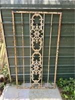 Architectural Salvage Large Metal Ornate Panel