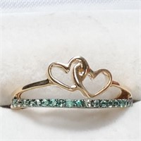 Certified 14K Emerald Ring