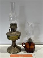 2 x Kerosene Lamps Inc. Aladdin  - Tallest 500mm