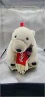 Coca Cola Polalr Bear Plush with Bottle of Coke (