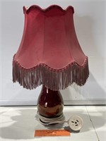 Vintage CARLTON WARE Ceramic Bedside Lamp With
