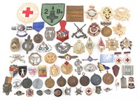 WWI TO GULF WARS PINS BADGES & PATCHES LOT