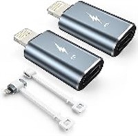 TechMatte (2 Pack) USB C to Lightning Adapter