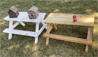 Child’s Picnic Tables & Bird Houses