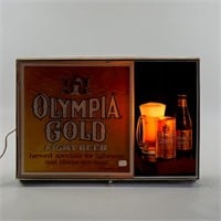 Olympia Gold Illuminated Advertisement