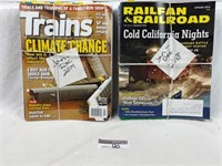 Tote full of : Railfan, Train Magazines