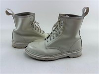 Dr Martens 1460 Mono Boots White Leather Womens 10