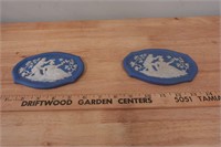 Vtg Wedgewood Style Wall Plaques