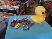 DUCK BANK, MISCELLANOUS MINIATURE TOYS