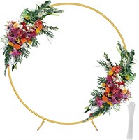 6ft Gold Round Backdrop Stand